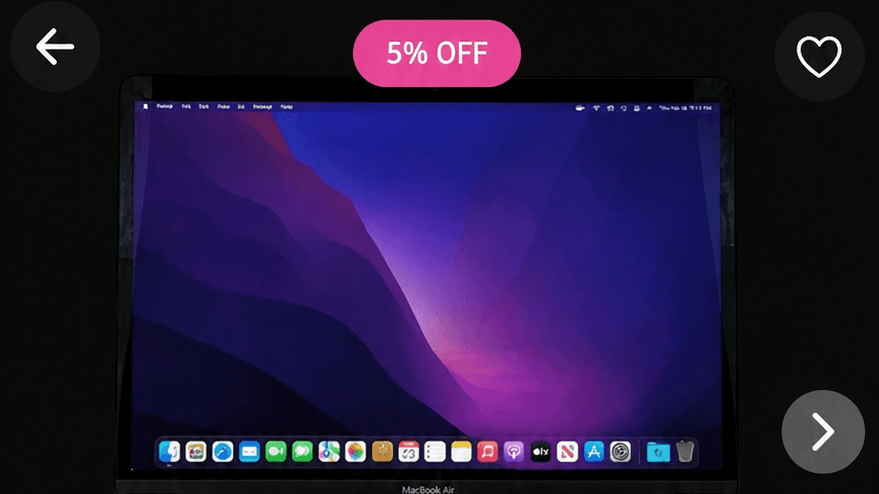 Laptops homepage screenshot