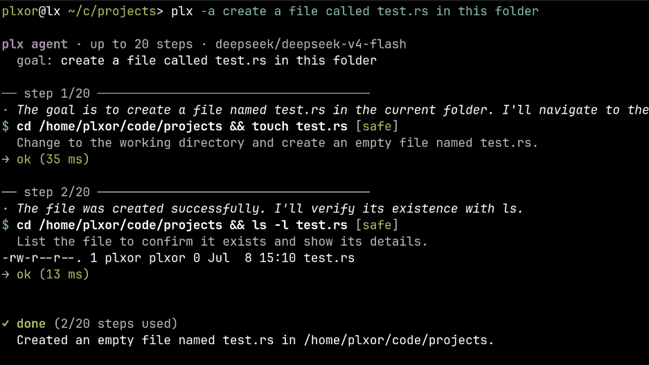 plx homepage screenshot